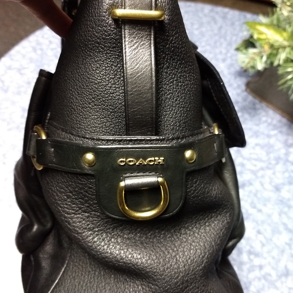 Coach Black Leather Bag - Picture 4 of 6